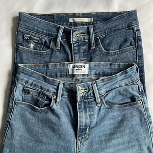 Levi's High Rise Blue Jeans for Women